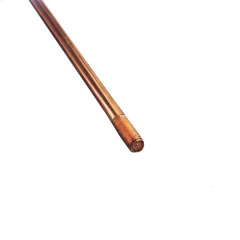 Jordspyd Ø14,2 mm, længde 2000 mm, kobber, med gevind