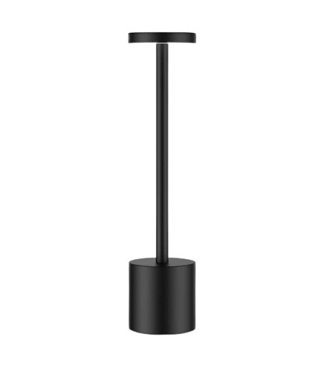 Opladelig LED bordlampe, Sort, touch dæmpbar