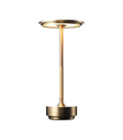Opladelig LED bordlampe,  Guld, touch dæmpbar