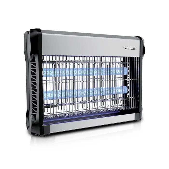 V-Tac insektlampe - 2x10W, indendørs, UV-lys, dækk
