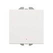 Simon 270 2-polet afbryder med lys og 100% Touch 10A - 230V mat hvid