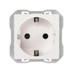 Simon 270 stikkontakt 2-polet + jord schuko mat hvid