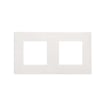 Simon 270 Icon ramme 2 modul mat hvid