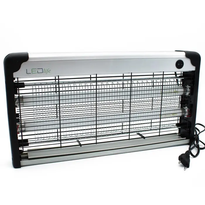 LEDlife insektlampe - 2x15W, indendørs, UV-lys, dækker 100m2, effekt 30W