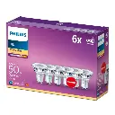 Philips LED 4,6W (50W) GU10 2700K 355lm 6-pak