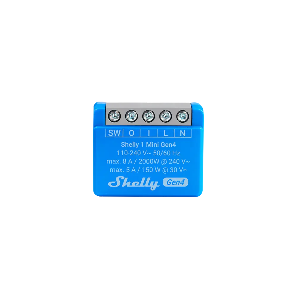 SHELLY 1 MINI GEN4 - WIFI & ZIGBEE RELÆ