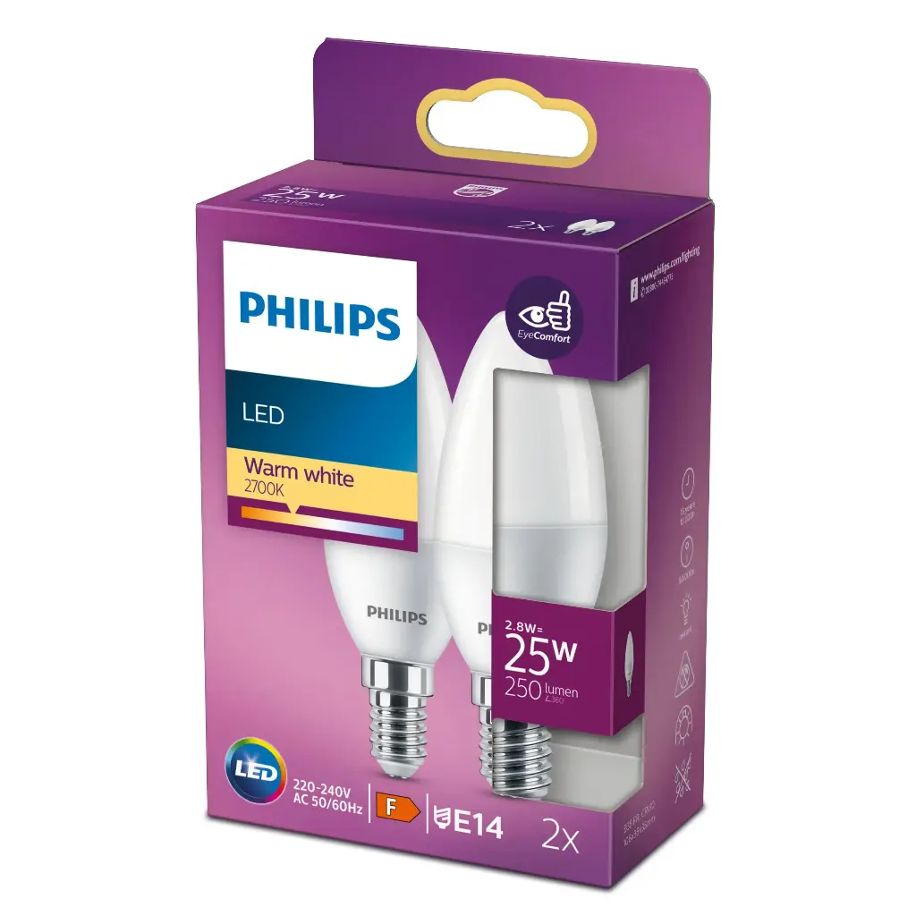 LED 25W B35 E14 WW FR ND 2SRT6