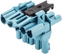GST18I5 5-pol T-stykke 1I/2O - 100 stk