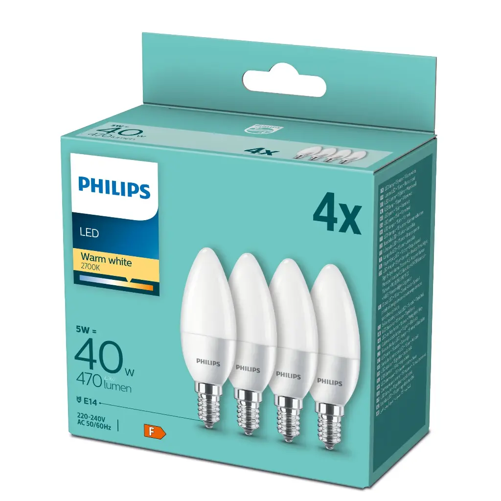 LED 40W B35 E14 WW FR ND 4PF/6 DISC