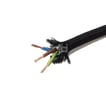 3G0,75 T70 textil sort, 25m