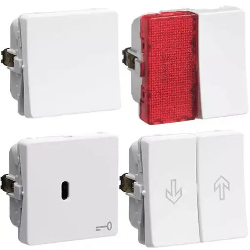 Lauritz Knudsen / LK. Fuga / LK Fuga Hvid / LK Fuga Afbrydere HV