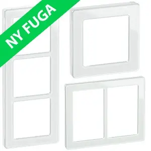 Lauritz Knudsen / LK. Fuga / LK Fuga Hvid / LK Fuga Rammer Hvid / LK Fuga PURE 66 glas rammer - hvid