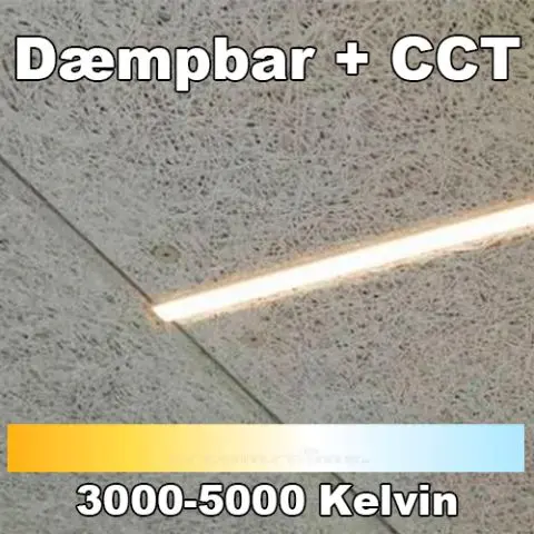 LED / LED til Troldtekt / LED lysskinne til Troldtekt og akustikloft med CCT