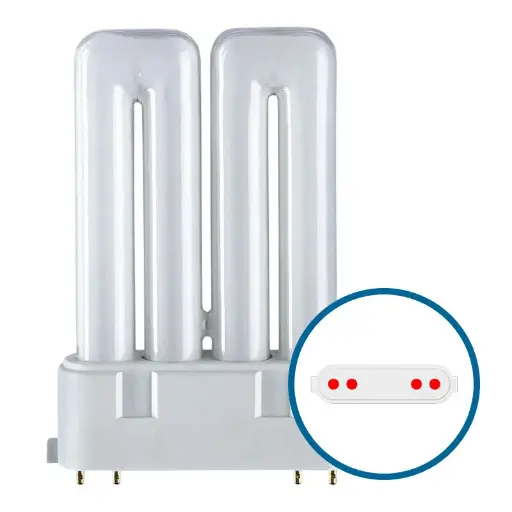 Belysning / Lyskilder (Pærer) / Kompakt rør / Type F - 2G10 4 Pin Fatning