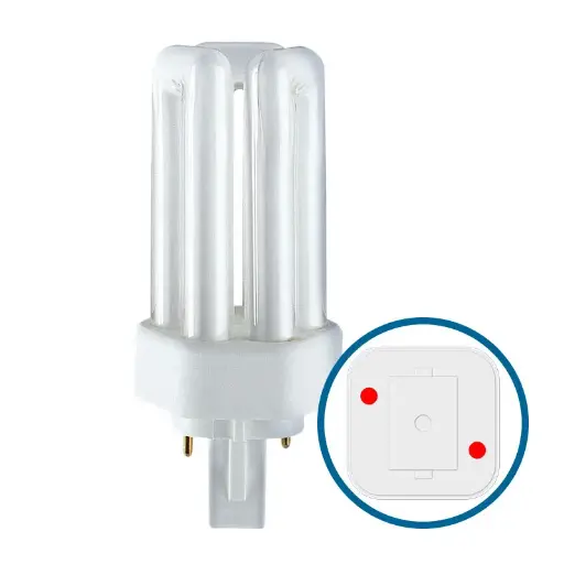 Belysning / Lyskilder (Pærer) / Kompakt rør / Type T - GX24D 2 Pin Fatning