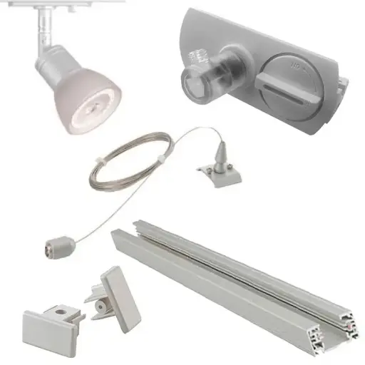 Belysning / Lysskinner / Lysskinner Square 1 faset hvid