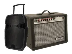 Elektronik H / Højttalere og PA systemer / Højttalere med forstærker