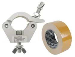 Elektronik H / Lyd- og lysudstyr / Befæstning (clamps, tape mv.)