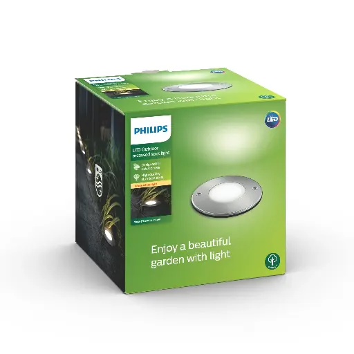 [SIG915004498701] Moss recessed inox 1x3W 230V