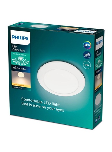 [SIG915004570701] Cinnabar 2700k ceiling lamp white 6W