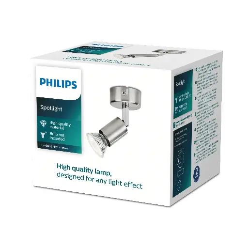 [SIG915005221601] Limbali single spot nickel 1x50W 230V