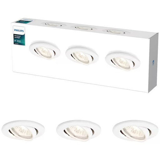[SIG915005223631] enif recessed white 3x50W 230V