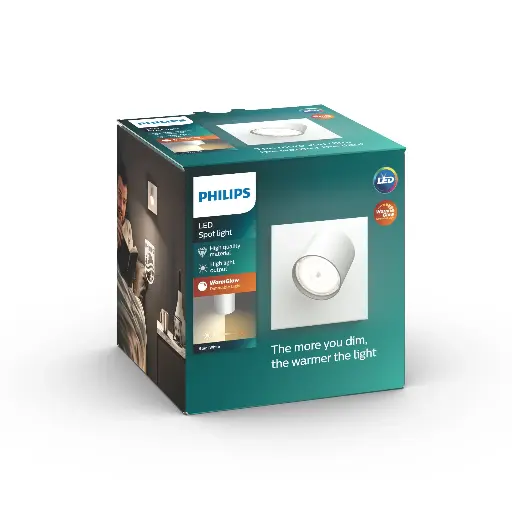 [SIG915005307101] PHILIPS STAR Single Spot 4,5W LED DIM 2200-2700K White