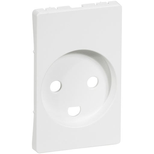 [1017039720] Fuga Afdækning for stikkontakt 1½ modul hvid