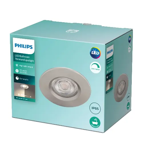 [SIG929002374122] DIVE SL261 RD 070 5W 27K N HV IP65L 3p - Recessed spot