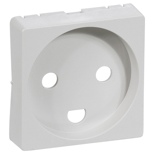 [1017039830] Afdækning for stikkontakt 1 modul gl model lysegrå