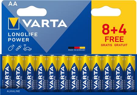 [9494650509] LONGLIFE POWER AA PAK 12 (8+4)