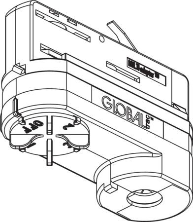 [5414620301] XTSA 68-2 Global Multi Adapter, 3-faset, Sort, m. tilbehør