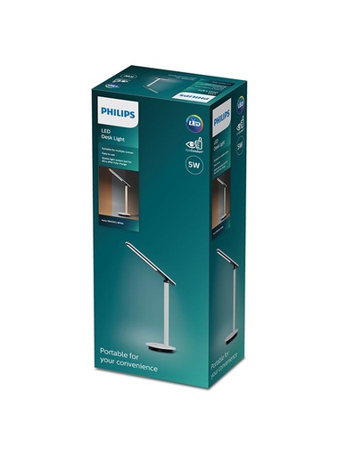 [SIG929003194707] PHILIPS Ivory skrivebordslampe LED DIM 5W 2700-5000K