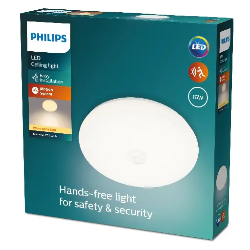 [SIG929003195801] MAUVE PIR ceiling lamp white 4x4W 240V (sensor)