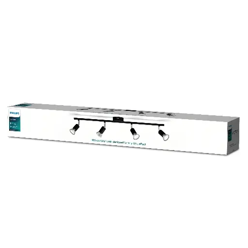 [SIG929003253401] Limbali bar/tube black 4x50W 230V