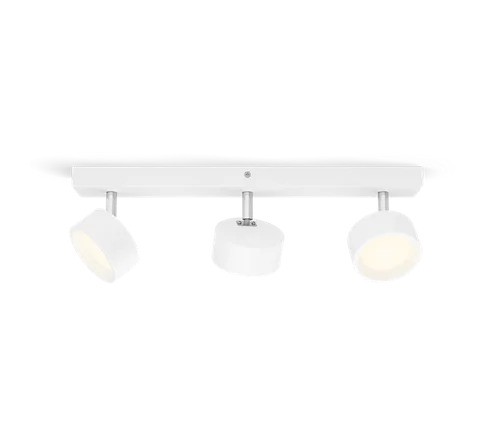 [SIG929003298801] PHILIPS Bracia lofts-/vægspot 3x5,5W 2700K Hvid