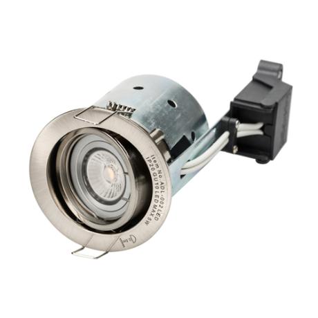 [020200] DIOSPOT rund blank stål + Diolux R4d-2 827 338lm