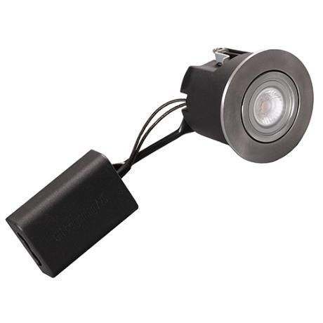 [022105] DIOSPOT OPTI rund stål + Diolux R4d-2 930 276lm