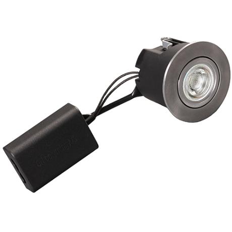 [024100] DIOSPOT OPTI rund stål + Diolux E6 927 245lm