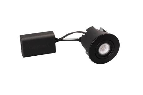 [025102] DIOSPOT OPTI OUT rund sort +Diolux R4d-2 830 322lm