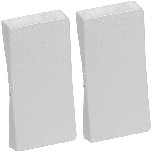 [1017040418] LK Fuga tangentsæt til dobbeltafbryder, gammel model - lysegrå