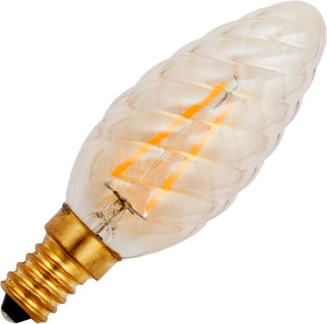 [063019] DECO LED E14 Gold snoet kerte 920 140Lm 1,5W 320°