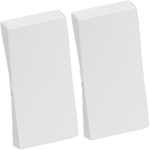 [1017040421] LK Fuga tangentsæt til dobbeltafbryder, gammel model - hvid