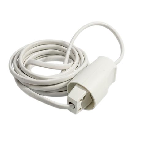 [153407] Forlængerledn. kompl. m/blindhul 3m hvid