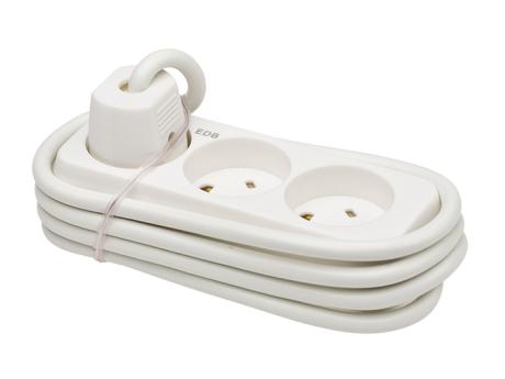 [159910] EDB 3-stikdåse 1,5m grå 250V