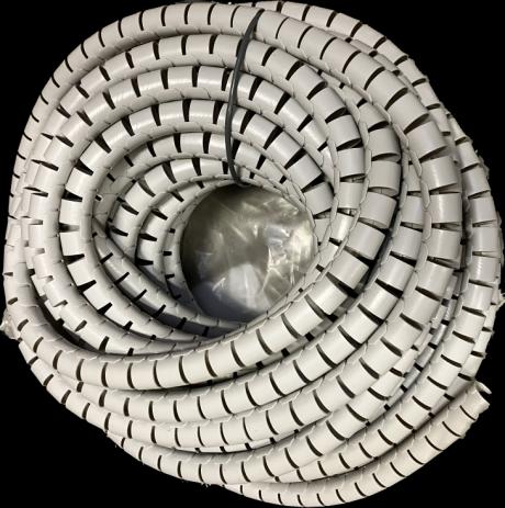 [183703] Spiral kabel ordner 20m  dia  25mm grå