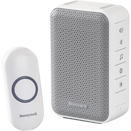 [186142] Trådløs dørklokke DC313N kit hv m.tryk