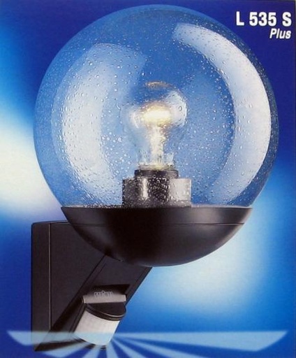 [256661] Udendørs Sensorlampe sort L 585 S