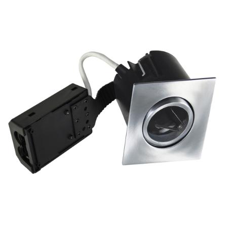 [271204] QUICK INSTALL firk 87 x 87mm børs alu GU10 H63mm