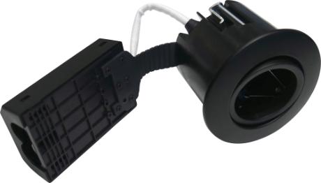 [271209] QUICK INSTALL rund Ø75 mat sort GU10 H63mm